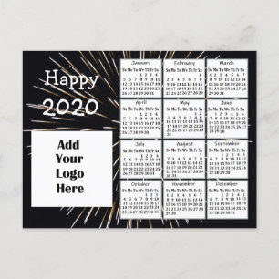 Personalised Happy 2020 New Year Personalised Postcard
