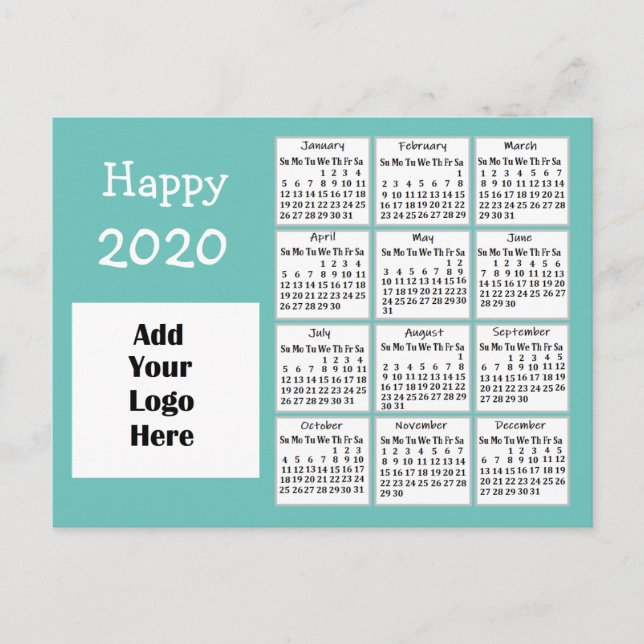 Personalised Happy 2020 New Year Personalised Postcard (Front)