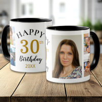 Personalised Happy 30th Birthday 5 Photo Collage