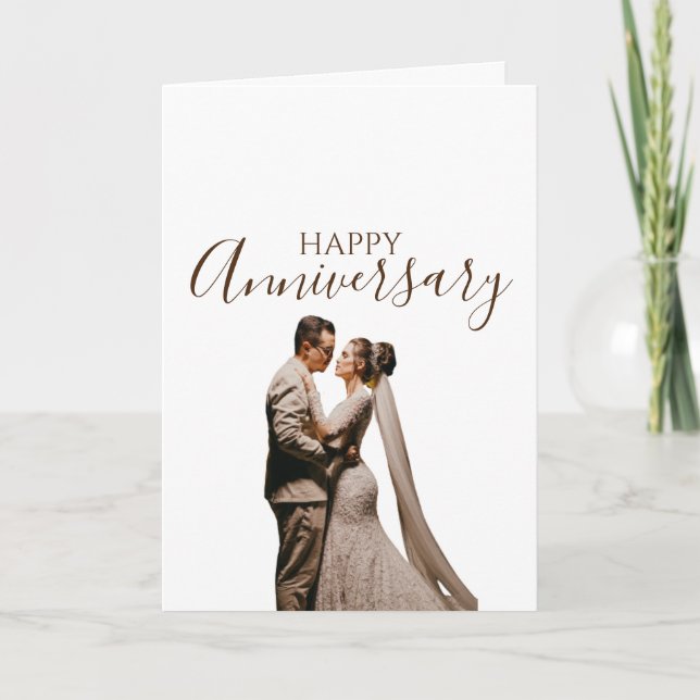 Personalised Happy Anniversary Card (Front)