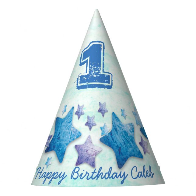 Personalised Happy Birthday (Add Name) Party Hat (Front)