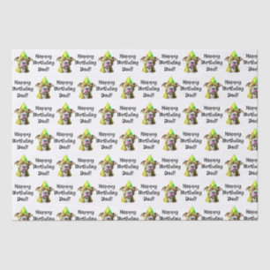 Personalised Happy Birthday (Add Name) Pitbull Tissue Paper