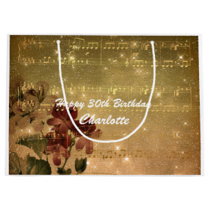 Personalised Happy Birthday Bag - Wine, Glossy