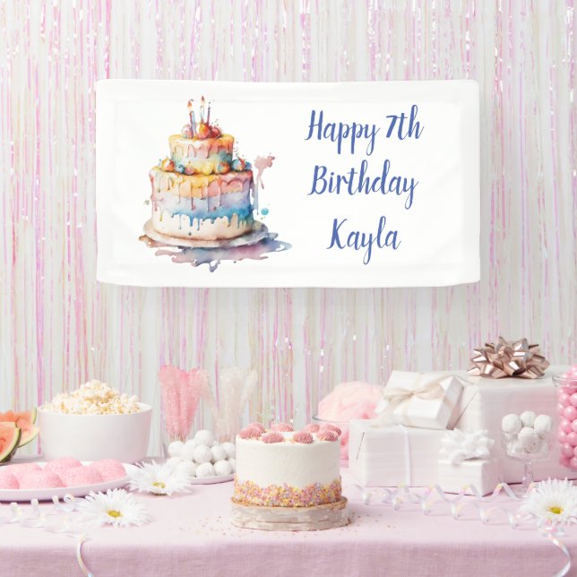 Personalised Happy Birthday Banner (Party)