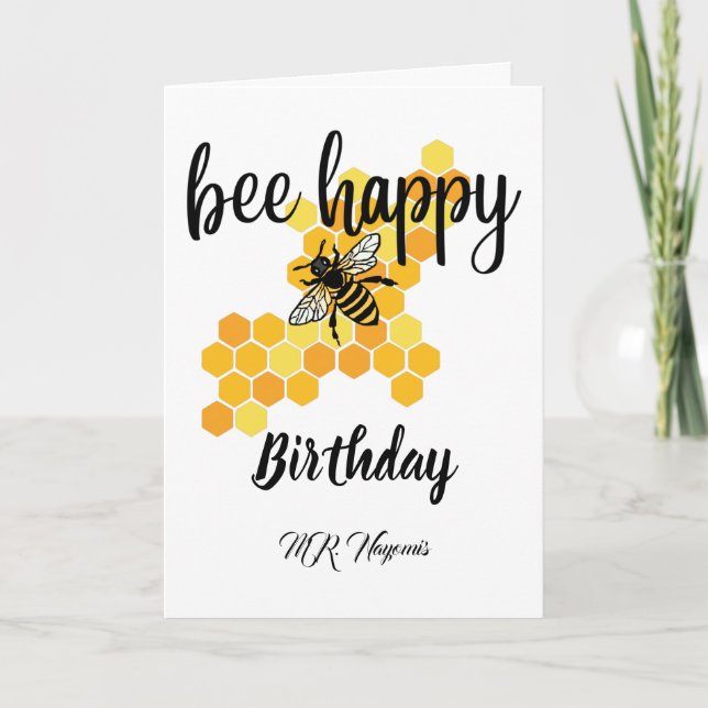 personalised happy birthday card (Front)