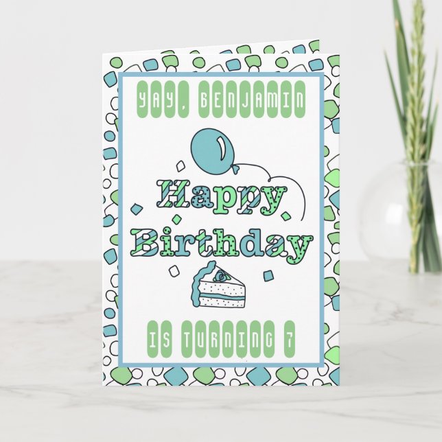 Personalised Happy Birthday Card (Front)