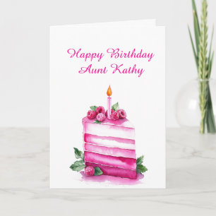 Personalised Happy Birthday Card for Aunt