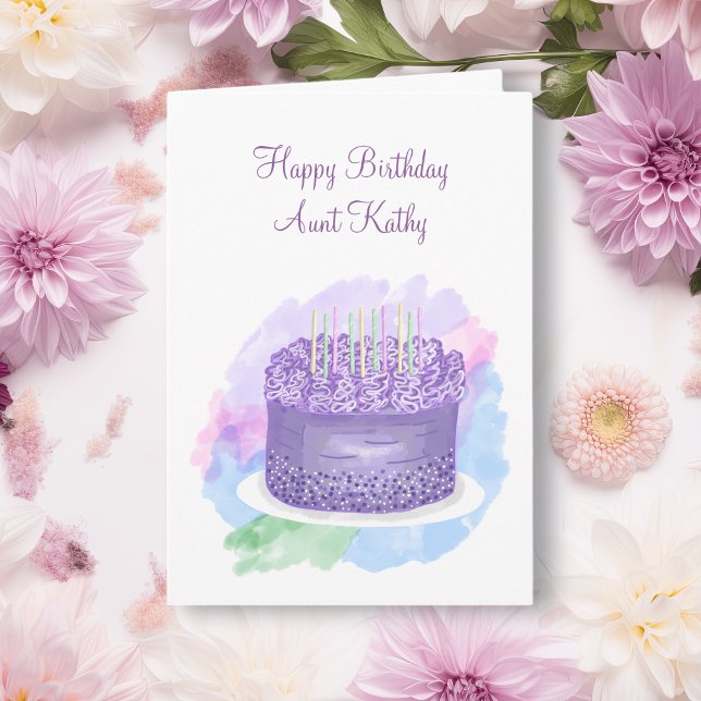 Personalised Happy Birthday Card for Aunt (Creator Uploaded)