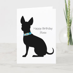 Personalised Happy Birthday Chihuahua Dog Card