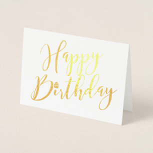 Personalised Happy Birthday Cupcake Foil Card