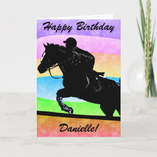 Personalised Happy Birthday Horse Card