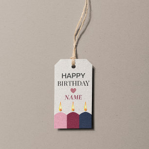 Personalised Happy Birthday Party Treat Wish Gift Tags