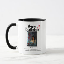 Personalised Happy Birthday Photo Mug