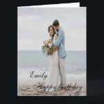 Personalised Happy Birthday Photo wife Card<br><div class="desc">Personalised Happy Birthday Photo Colourful</div>