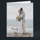 Personalised Happy Birthday Photo wife Card<br><div class="desc">Personalised Happy Birthday Photo Colourful</div>