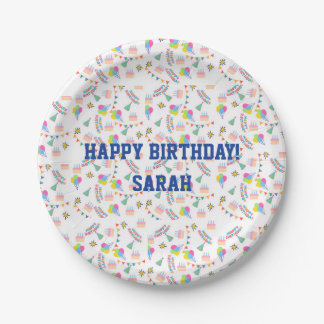 Personalised happy birthday plate