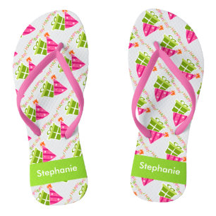 Personalised Happy Birthday Thongs