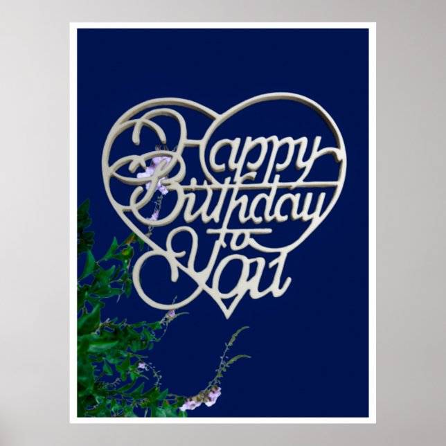 Personalised Happy Birthday to You  Gloss Posters (Front)
