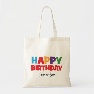 Personalised Happy Birthday Tote Bag