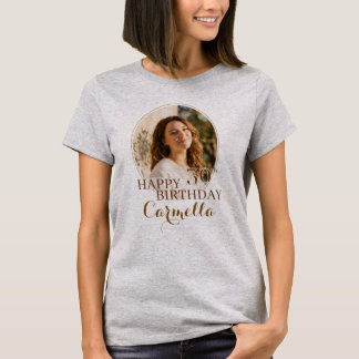 Personalised Happy Birthday Tshirt custom photo