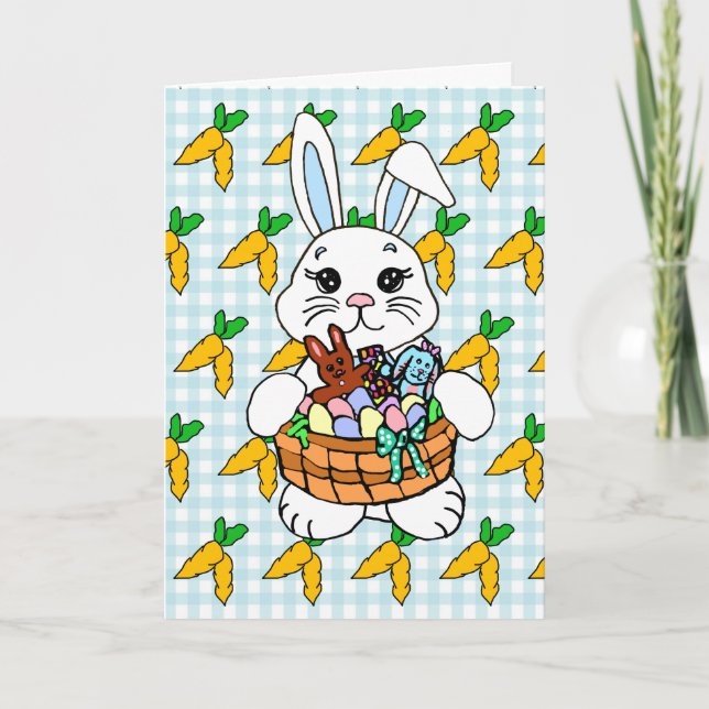 Personalised Happy Easter and Deviled Eggs Recipe Card (Front)