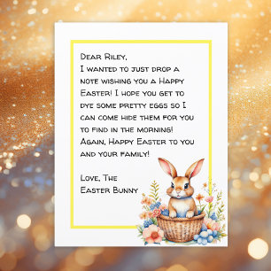 Personalised Happy Easter Bunny Letter  