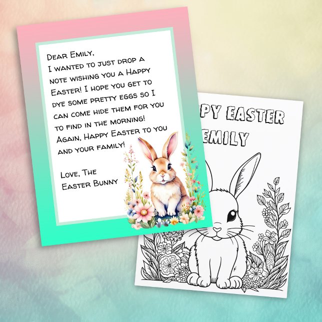 Personalised Happy Easter Bunny Letter   (Creator Uploaded)