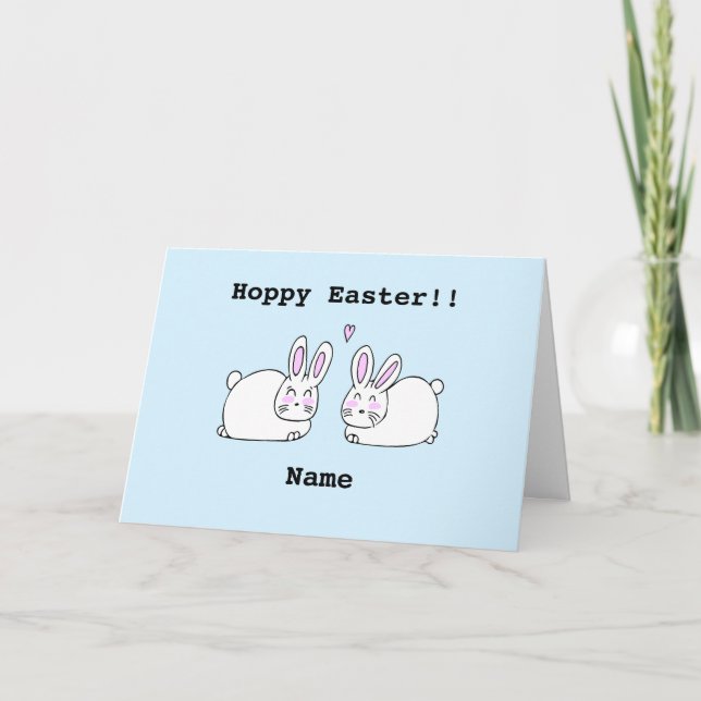 Personalised Happy Easter Card (Front)