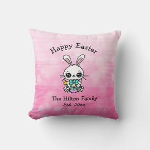 Personalised Happy Easter Decorative Pillow