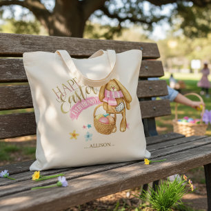Personalised Happy Easter Everybunny ID640 Tote Bag