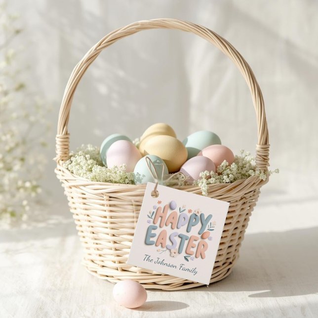 Personalised Happy Easter Favour Tags (Creator Uploaded)