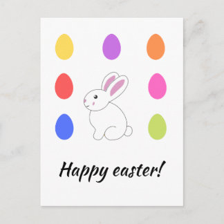Personalised Happy Easter postcard