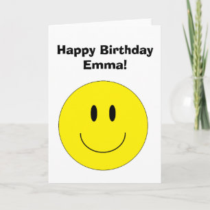 Personalised "Happy Face" Greeting Card
