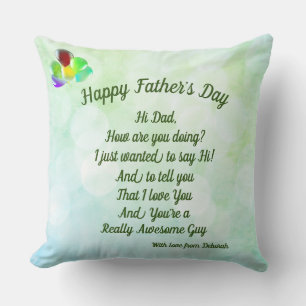 Personalised Happy Father’s Day Cushion