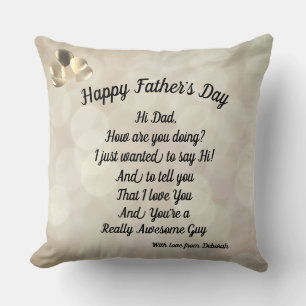 Personalised Happy Father’s Day Cushion