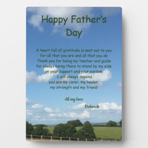 Personalised Happy Father’s Day Plaque