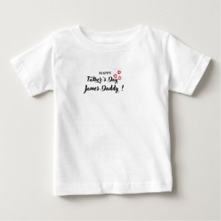 Personalised Happy Father's Day Baby T-Shirt