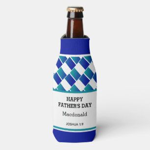 Personalised HAPPY FATHER'S DAY Custom Scripture Bottle Cooler