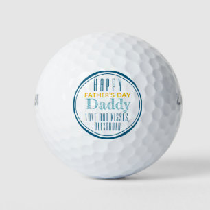 Personalised Happy Father's Day Golf Balls