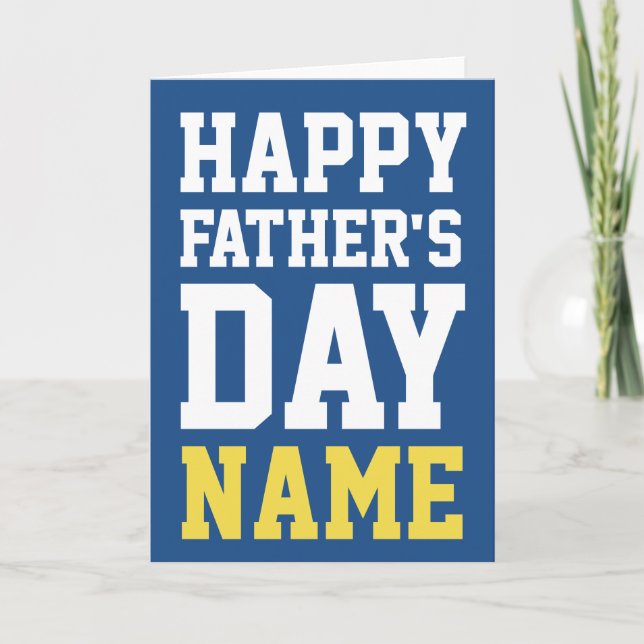 Personalised Happy Father's Day Greeting Card (Front)