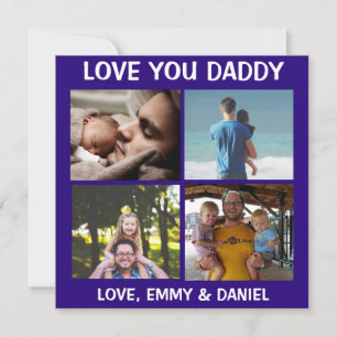Personalised Happy Father's Day Love You Photo  