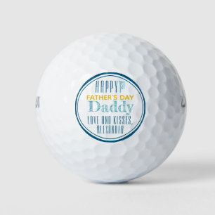 Personalised Happy First Father's Day Golf Balls