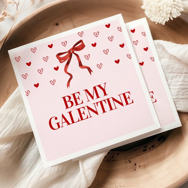 Personalised Happy Galentine's Day Party Napkin (Creator Uploaded)