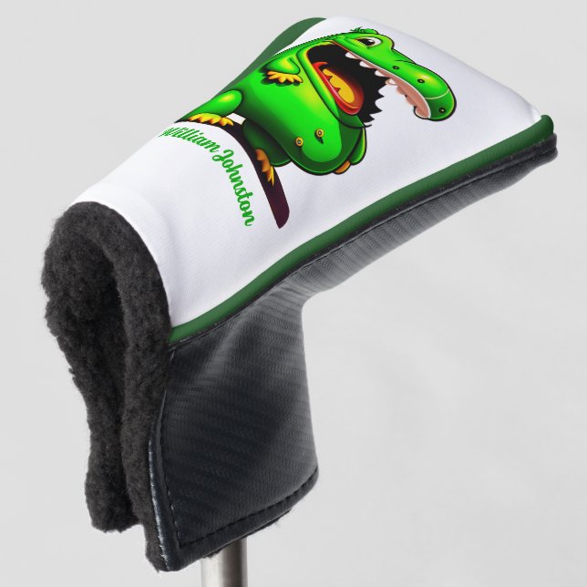 Personalised Happy Gator Golf Putter Cover (3/4 Front)