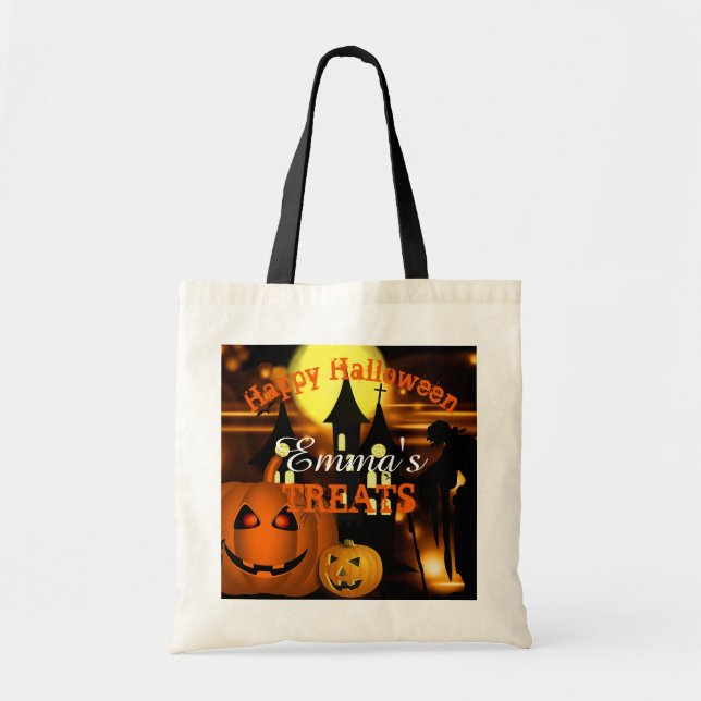 Personalised Happy Halloween Bag (Front)