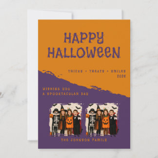 Personalised Happy Halloween Greeting Card