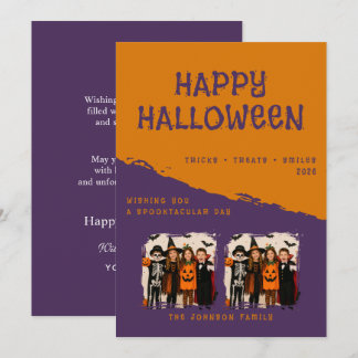Personalised Happy Halloween Greeting Card
