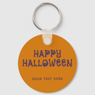 Personalised Happy Halloween Photo Key Ring