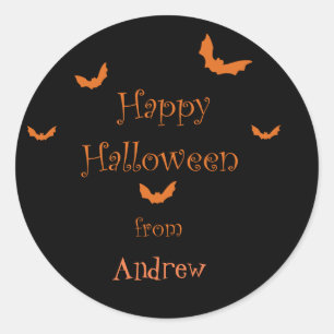 Personalised Happy Halloween Stickers
