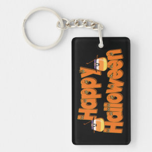 Personalised Happy Halloween Whimsical Key Chain